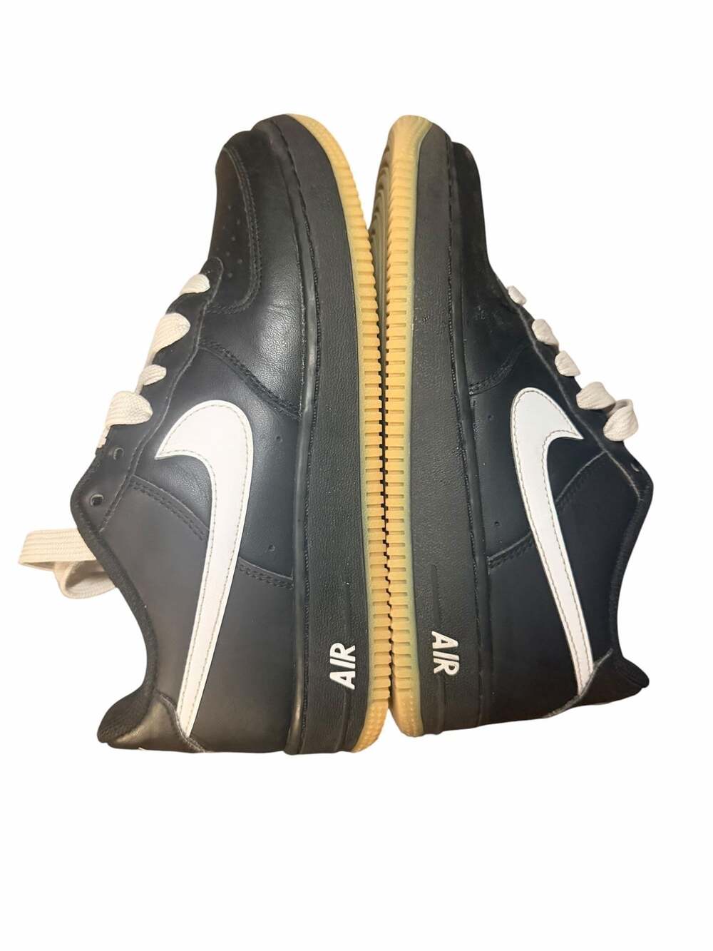 Nike Air Force 1 LV8 Big Kids' Sneakers Black/White/Gum Light Brown (IB8845-001)